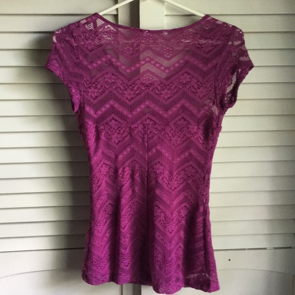 Purple Lace Shirt/Tee - Picture 2 of 3